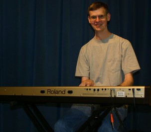 John and piano